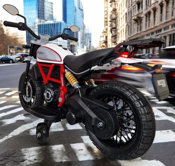 Moto infantil Ducati Scrambler 12 voltios - Imagen 3