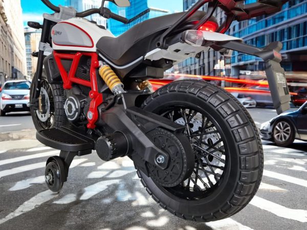 Moto infantil Ducati Scrambler 12 voltios - Imagen 2